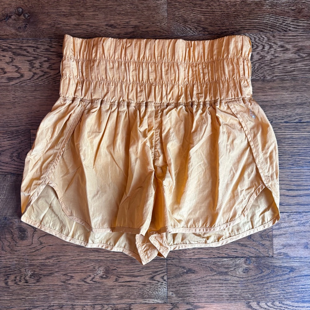 Free People Movement Hot Shot Shorts | Gold Size Medium